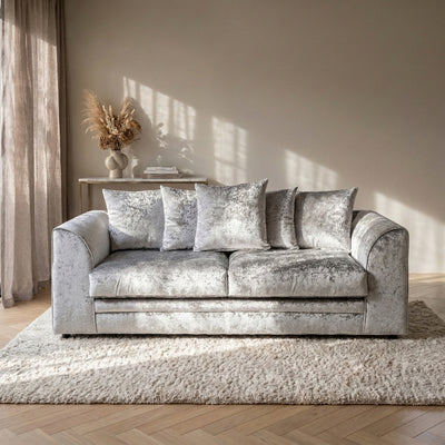 Tamara Crushed Velvet 3 Seater Sofa