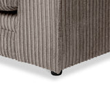 Bletchley Charcoal Jumbo Cord Chaise Sofa