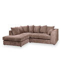 Bletchley Chocolate Left Hand Jumbo Cord Chaise Couch