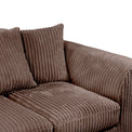 Bletchley Chocolate Left Hand Jumbo Cord Chaise Sofa from Roseland Furniture