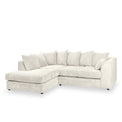 Bletchley Cream Left Hand Jumbo Cord Chaise Couch from Roseland Furniture
