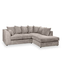Bletchley Charcoal Right Hand Jumbo Cord Chaise Couch