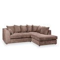 Bletchley Chocolate Right Hand Jumbo Cord Chaise Couch