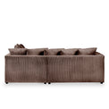 Bletchley Chocolate Right Hand Jumbo Cord Chaise Sofa from Roseland Furniture