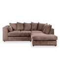 Bletchley Chocolate Right Hand Jumbo Cord Chaise Sofa from Roseland Furniture