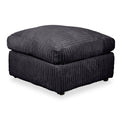 Bletchley Black Jumbo Cord Footstool from Roseland Furniture