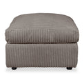 Bletchley Charcoal Jumbo Cord Footrest from Roseland Furniture