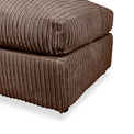 Bletchley Chocolate Jumbo Cord Footstool from Roseland Furniture