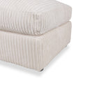 Bletchley Cream Jumbo Cord Footstool from Roseland Furniture