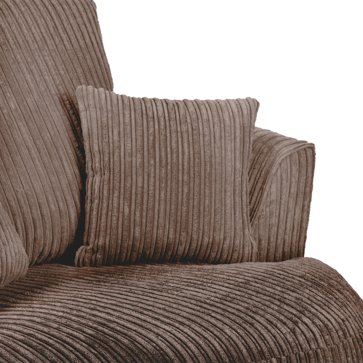 Bletchley Chocolate Jumbo Cord Swivel Armchair