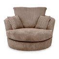 Bletchley Coffee Jumbo Cord Living Room Swivel Chair