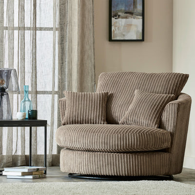Bletchley Jumbo Cord Swivel Chair