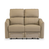 Vilda-Leather-2-Seater-Electric-Recliner-Sofa-Taupe from Roseland Furniture