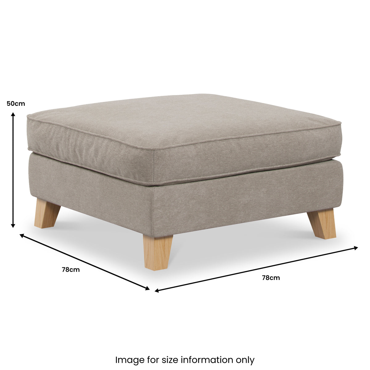 Claridge Soft Chenille Footstool  from Roseland Furniture