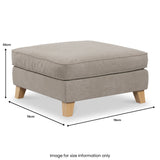 Claridge Soft Chenille Footstool  from Roseland Furniture
