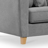 Claridge Soft Chenille Sofa Steel from Roseland Furniture