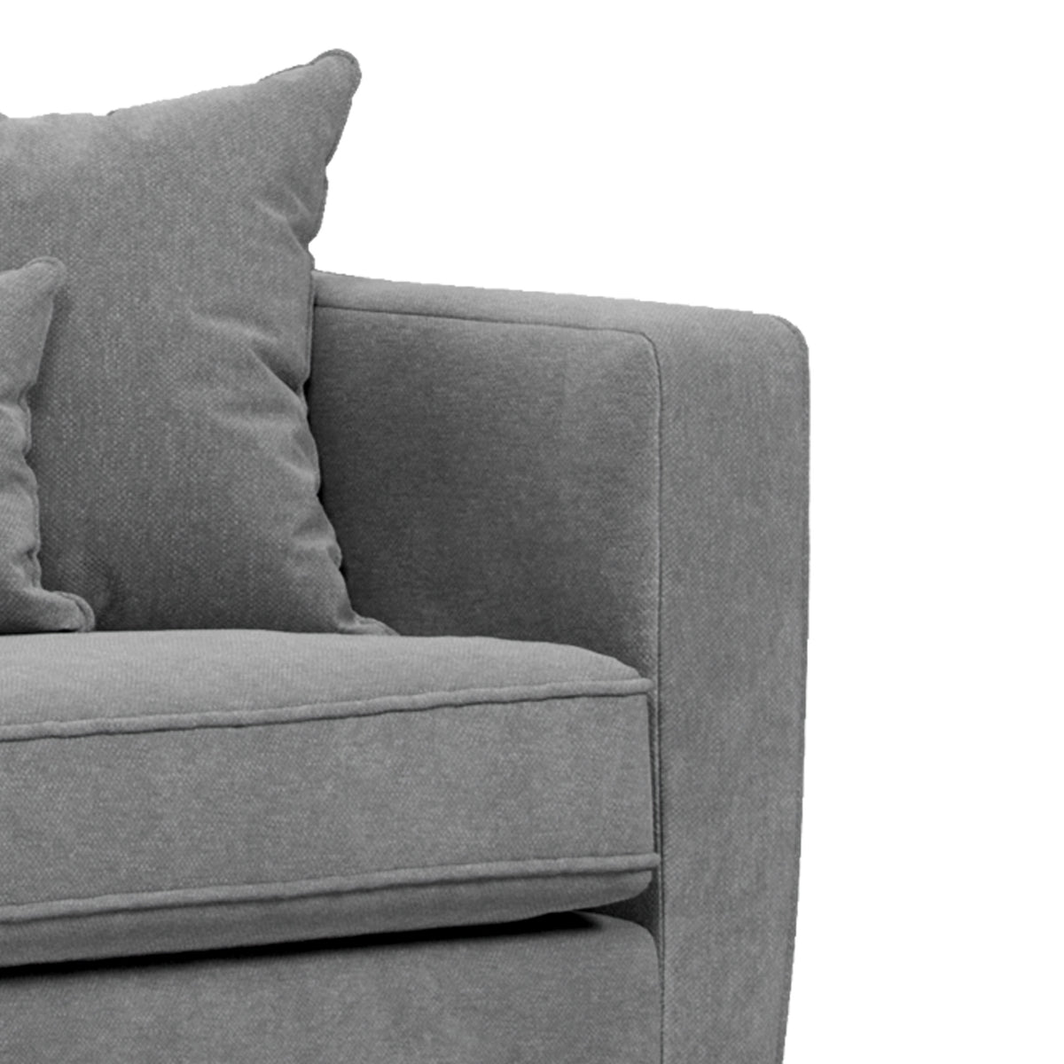 Claridge Soft Chenille Sofa Steel from Roseland Furniture