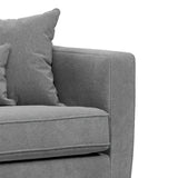 Claridge Soft Chenille Sofa Steel from Roseland Furniture