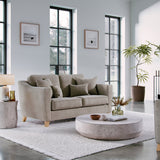 Claridge Soft Chenille 2 Seater Sofa Linen Life1 from Roseland Furniture