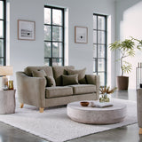 Claridge Soft Chenille 2 Seater Sofa Beige Life1 from Roseland Furniture