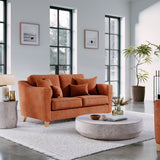 Claridge Soft Chenille 2 Seater Sofa Terra Life1 from Roseland Furniture