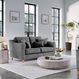 Claridge Soft Chenille 2 Seater Sofa Heather from Roseland Furniture