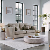 Claridge Soft Chenille 3 Seater Sofa Linen Life1 from Roseland Furniture