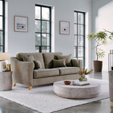Claridge Soft Chenille 3 Seater Sofa Beige Life1 from Roseland Furniture