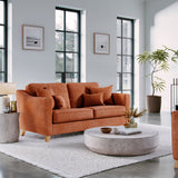 Claridge Soft Chenille 3 Seater Sofa Terra Life1 from Roseland Furniture