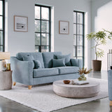 Claridge Soft Chenille 3 Seater Sofa Ice Life1 from Roseland Furniture
