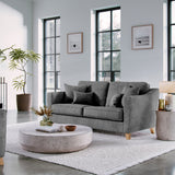 Claridge Soft Chenille 3 Seater Sofa Heather from Roseland Furniture