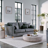 Claridge Soft Chenille 3 Seater Sofa Heather Life1 from Roseland Furniture