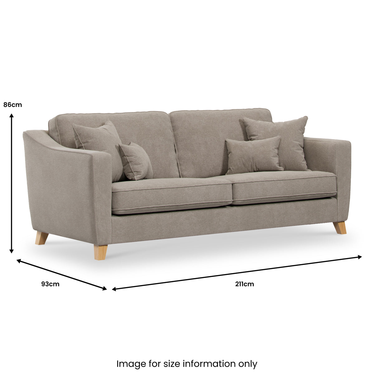 Claridge Soft Chenille 4 Seater  from Roseland Furniture