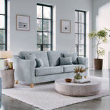 Claridge Soft Chenille 4 Seater Sofa Ice from Roseland Furniture