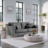 Claridge Soft Chenille 4 Seater Sofa Heather from Roseland Furniture