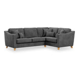Claridge Soft Chenille LH Corner Sofa Heather from Roseland Furniture