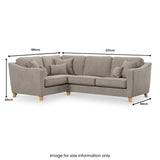 Claridge Soft Chenille Right Hand Corner Sofa  from Roseland Furniture
