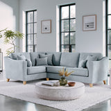 Claridge Soft Chenille Right Hand Corner Sofa Ice from Roseland Furniture