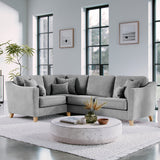 Claridge Soft Chenille Right Hand Corner Sofa Steel from Roseland 