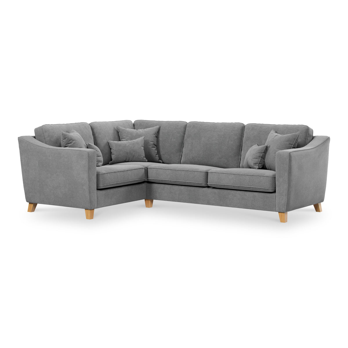 Claridge Soft Chenille Right Hand Corner Sofa Steel from Roseland 