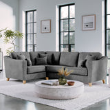 Claridge Soft Chenille RH Corner Sofa Heather from Roseland Furniture