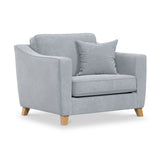 Claridge Soft Chenille Snuggle Chair Ice from Roseland Furniture