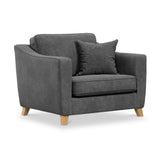 Claridge Soft Chenille Snuggle Chair Heather from Roseland Furniture