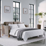 Claridge Soft Chenille 2 Seater Sofabed Beige Life2 from Roseland Furniture
