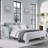Claridge Soft Chenille 2 Seater Sofabed Ice from Roseland Furniture