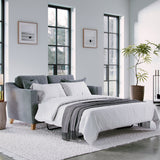 Claridge Soft Chenille 2 Seater Sofabed Steel Life2 from Roseland Furniture