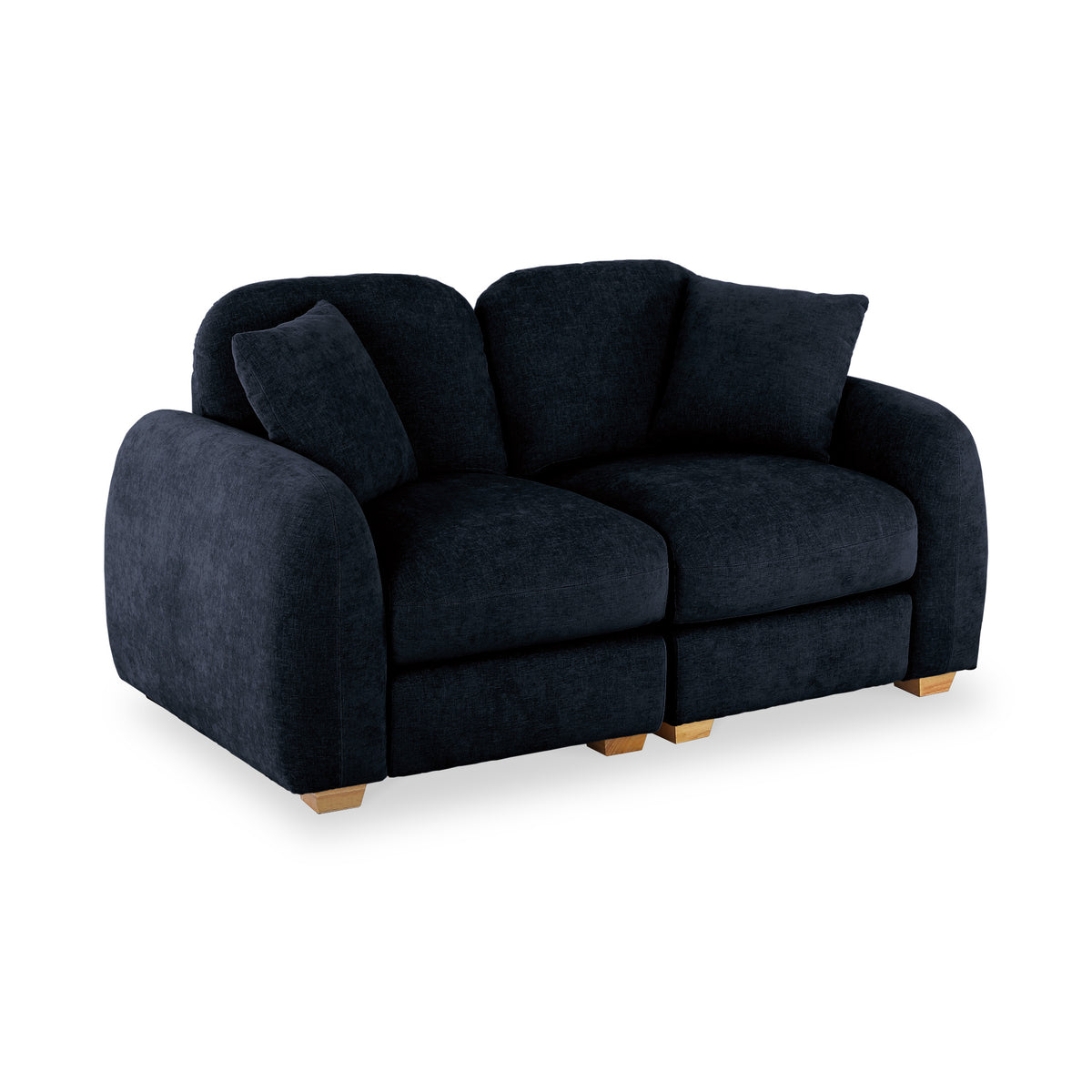 Cloud 2 Seater Sofa Deep Blue Angle2 from Roseland Furniture