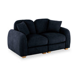 Cloud 2 Seater Sofa Deep Blue Angle2 from Roseland Furniture