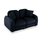 Cloud 2 Seater Sofa Deep Blue Angle2 from Roseland Furniture