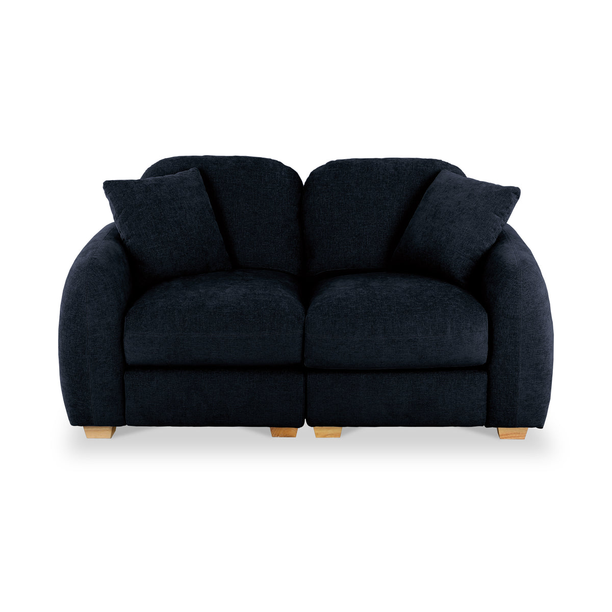 Cloud 2 Seater Sofa Deep Blue Front1 from Roseland Furniture